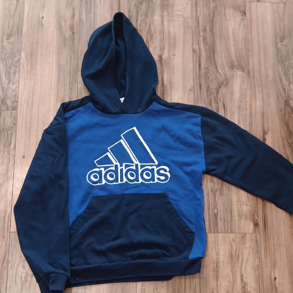 Adidas Navy and Royal Blue Hoodie
